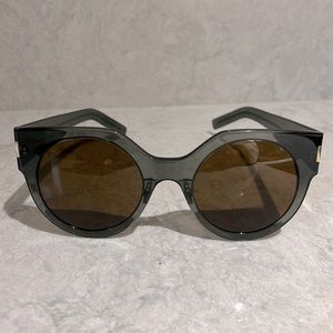 Yves Saint Laurent Dusk Blue Lucite Sunglasses